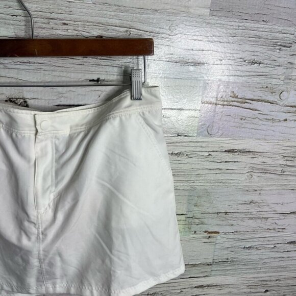 Lands' End Women's White Swim Skirt size 8 - Picture 3 of 9
